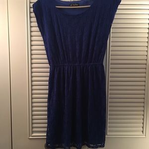 Macy’s Juniors Navy Lace Dress Size S